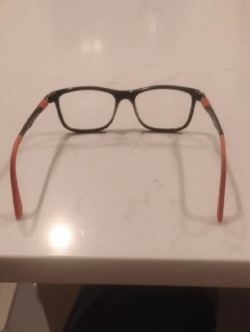 Ray-Ban Kids Black Frames with Malable Red Temple Tips